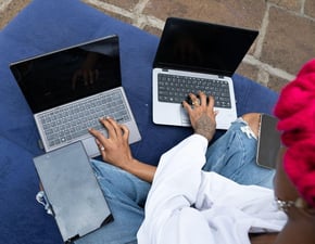 Professional services team in a modern strategy meeting