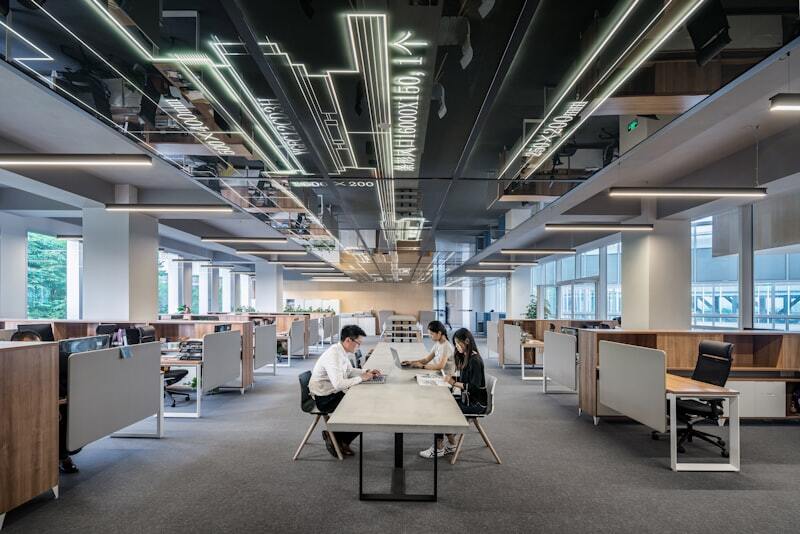 Modern office workspace